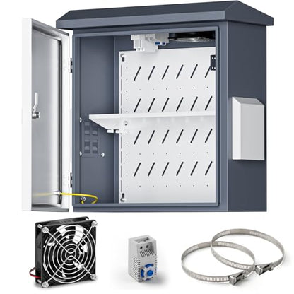 Outdoor Electrical Box with Fan and Thermostat