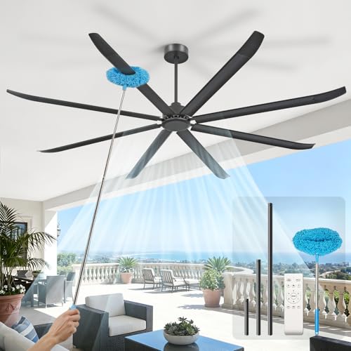 Large Industrial Ceiling Fan with cleaner