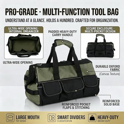 Tool Bag Heavy Duty Tool Organizer for Men