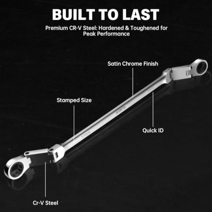 Extra Long Ratcheting Wrench Set