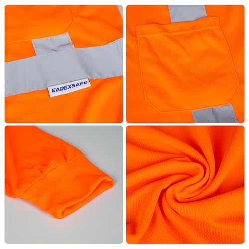 High Visibility Long Sleeve Reflective Safety Shirt for Working
