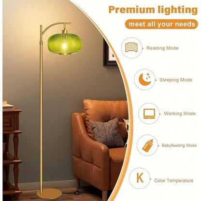 Glass Floor Lamp for Living Room