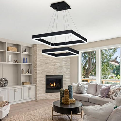 Modern Square LED Chandelier