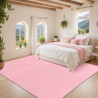 6x9 Area Rugs for Living Room (6' x 9' (Rectangular) / Pink)