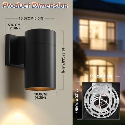 Aluminum Outdoor Wall Sconce Lighting