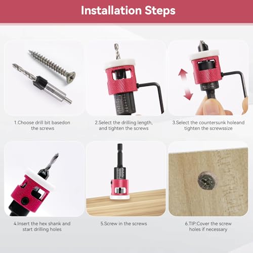 Countersink Drill Bit Set
