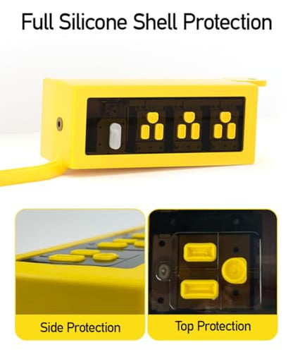 Outdoor Power Strip Weatherproof (Yellow / 25FT)
