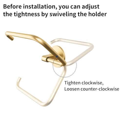 Hand Towel Holder Adhesive Gold (Gold)