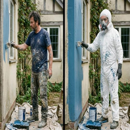 Hazmat Suit Disposable Coverall Kit with Hood
