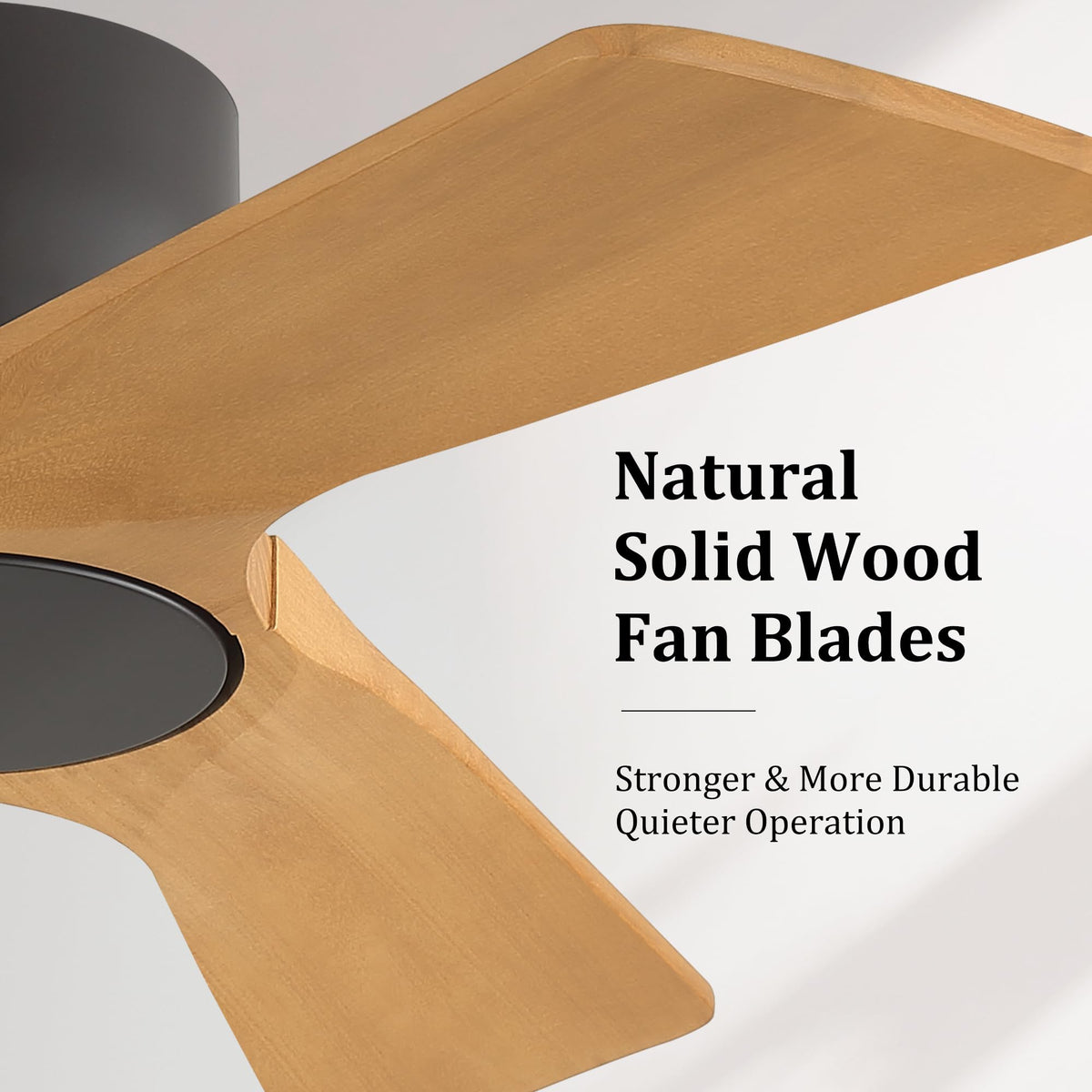 36 Inch Ceiling Fan without Light (Dark Gray/Beech Wood / 36")