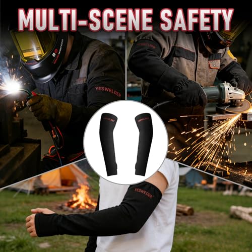 Welding Sleeves Heat&Flame Resistant Arm Protection Work Sleeves for Men and Women