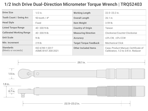 1 4 Inch Drive Micrometer Torque Wrench