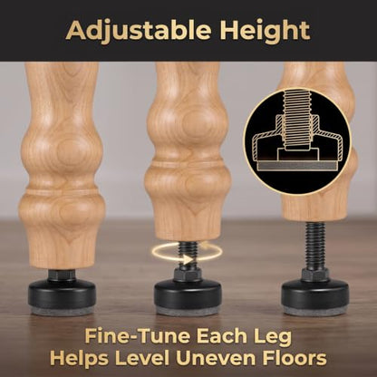 3/8-16 Threaded Leveling Feet: Adjustable Furniture Feet