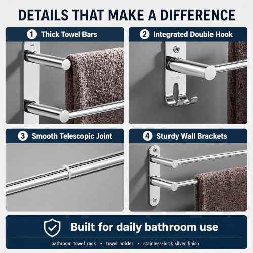 Expandable Bathroom Towel Rack 16.34 (Expandable Bathroom Towel Rack)