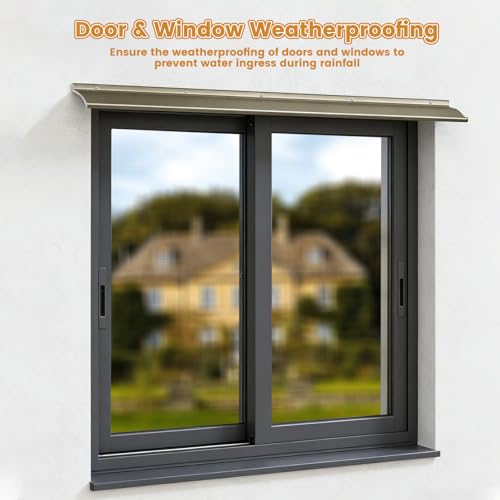 4" Extra Wide Door Rain Drip Guard