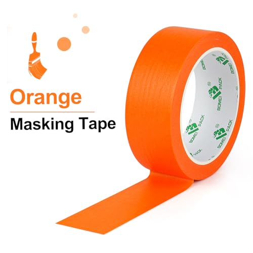 1.5 Inch Wide Masking Tape (Orange)