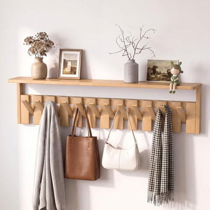 Coat Rack with 12 Hooks