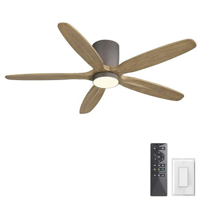 54" Flush Mount Ceiling Fan with Light
