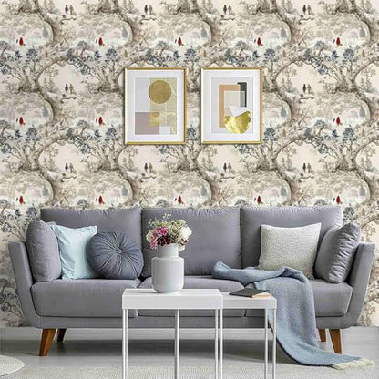 Vintage Winter Peel and Stick Wallpaper