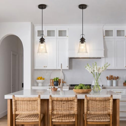 Glass Pendant Lights Kitchen Island
