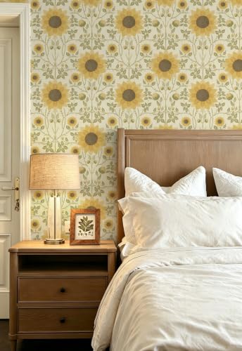 Floral Peel and Stick Wallpaper Flower Wallpaper Farmhouse Removable Waterproof