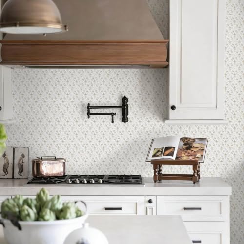 Farmhouse Peel and Stick Wallpaper Tiny Floral Wall Paper Vintage Rustic Cottage Contact Paper Geometric