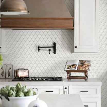 Farmhouse Peel and Stick Wallpaper Tiny Floral Wall Paper Vintage Rustic Cottage Contact Paper Geometric