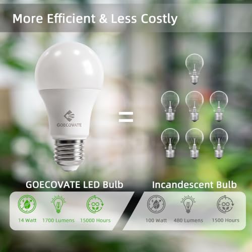 A19 14W Dimmable Led Light Bulbs 6 Pack