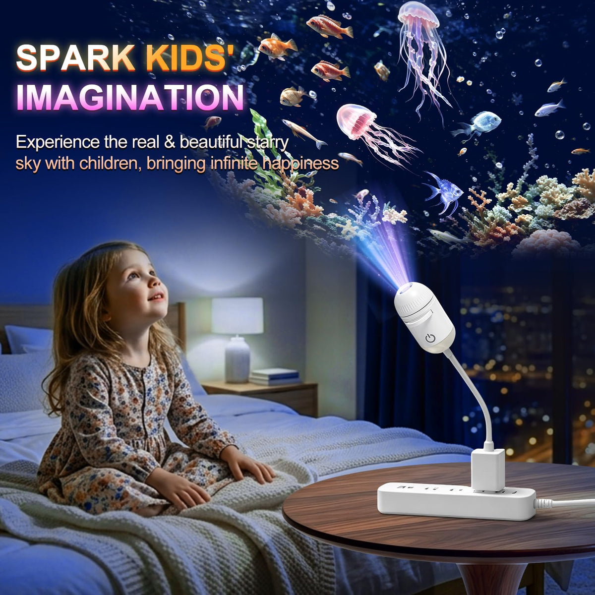 Galaxy Projector Night Light (12 Projection Films - color)