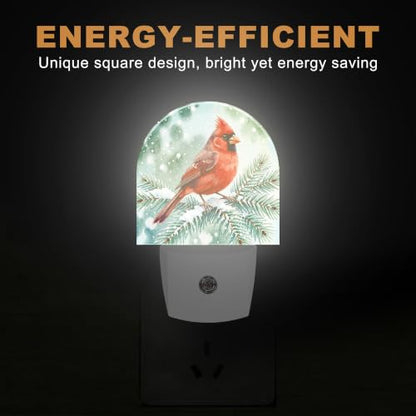 Night Light Cardinal Night Lights Plug into Wall with Dusk to Dawn Smart Sensor for Bedroom Bathroom Hallway Kitchen (Cardinal 03)