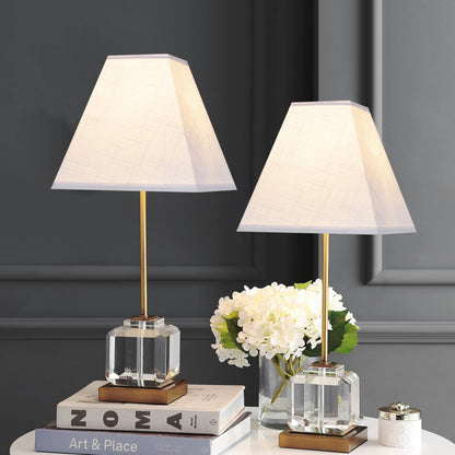 Small Square Lamp Shades for Bedside Lamps Set of 2 (Off White-linen / 4 × 9 × 8.3 inches (2 pack))