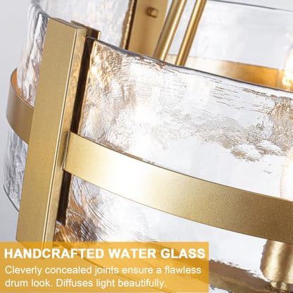 20.5" Glass Dining Room Chandeliers Modern