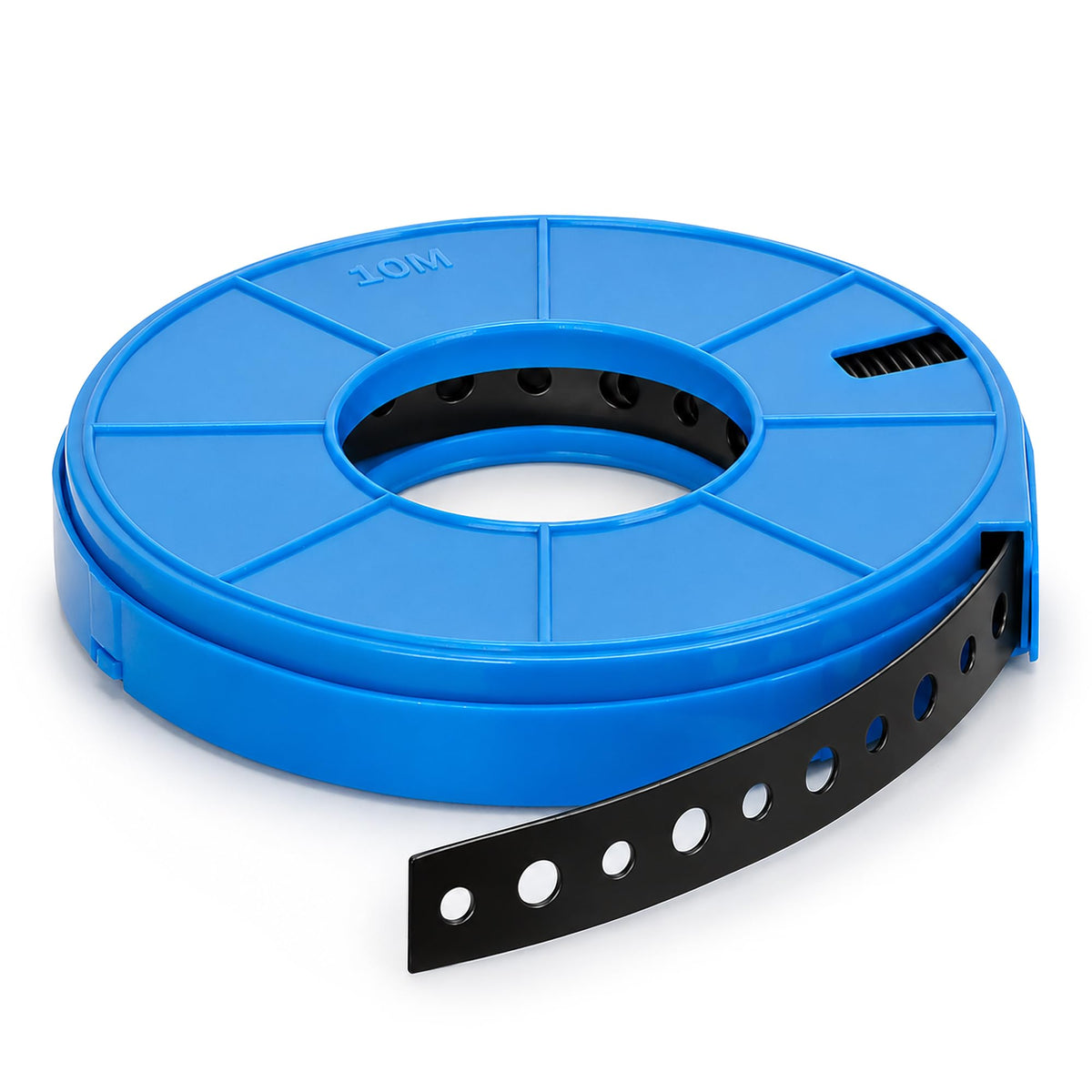 Black Coated Galvanized Metal Strapping with Holes (Black)