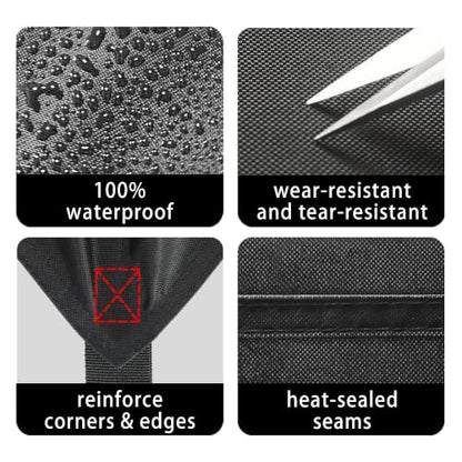 Black Tarps Heavy Duty Waterproof 16x20ft (Black / 16x20ft)
