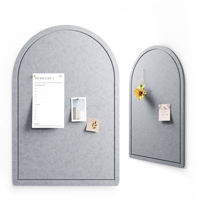 Arched Felt Bulletin Board (Soft Gray)