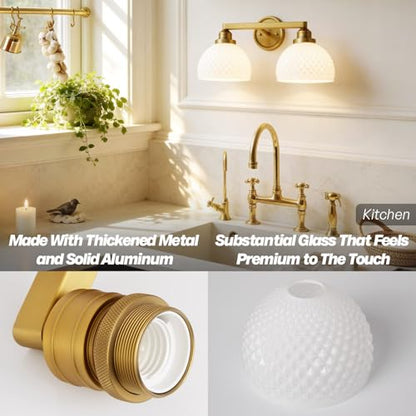 Vintage Gold Wall Sconce Adjustable Bathroom Vanity Wall Lights