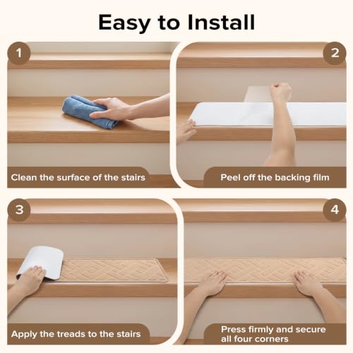 Non Slip Stair Treads for Wooden Steps