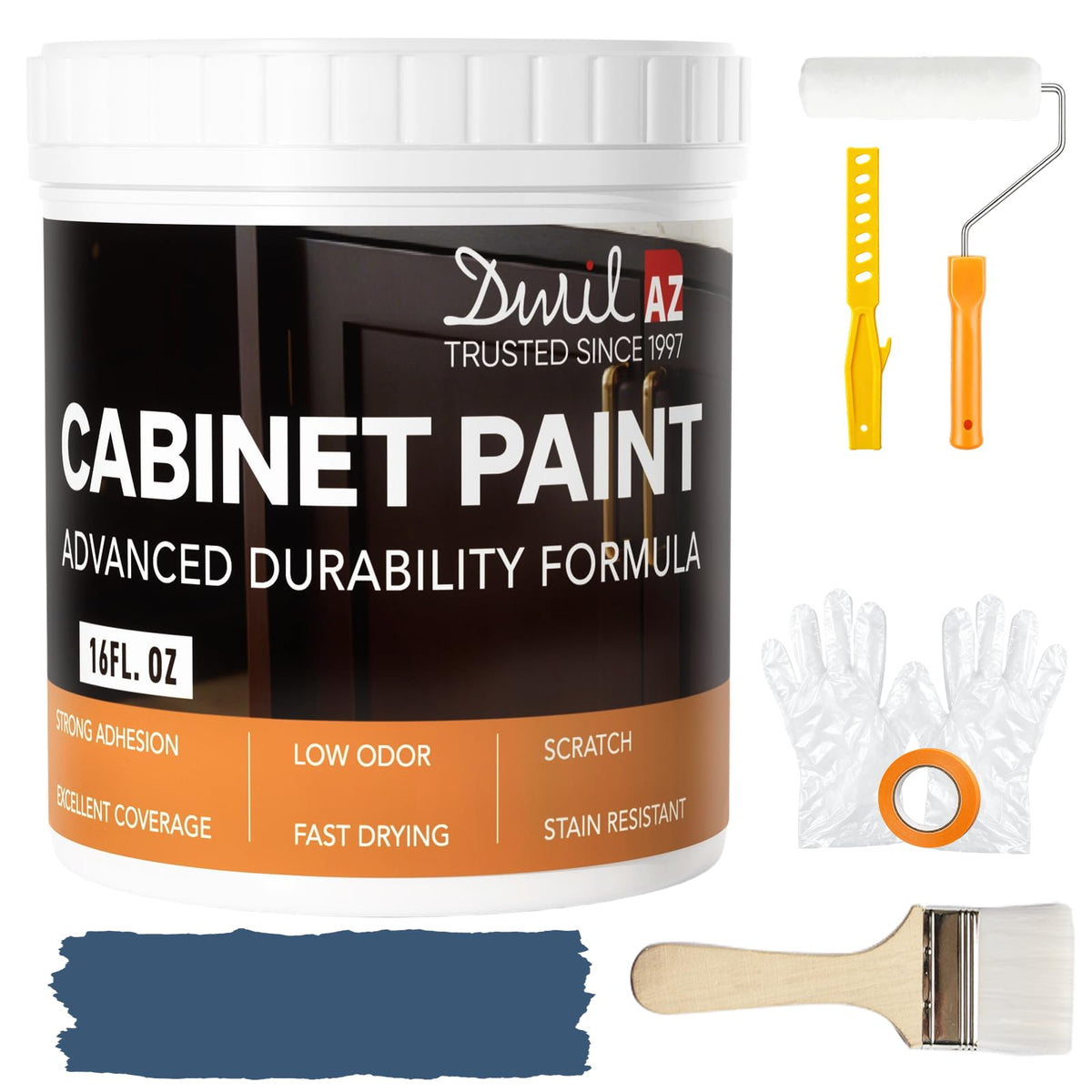 Cabinet Paint (Blue Gray / 16 Fl Oz (Pack of 1))