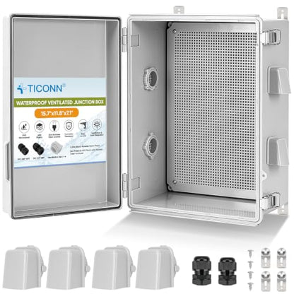 Outdoor Electrical Box with Ventilation Holes