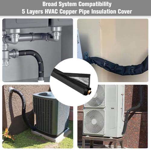 5 Layers HVAC Copper AC Line Pipe Insulation Cover