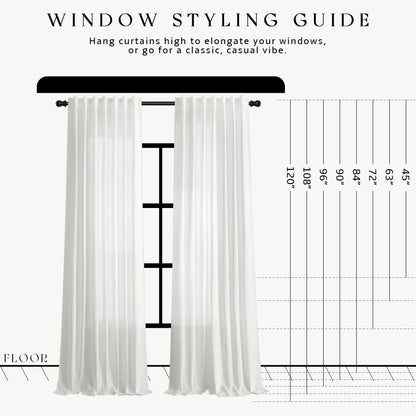 Off White Linen Curtains 120 Inches Long for Living Room 2 Panels (Off White / 52"W x 120"L (Pack of 2))