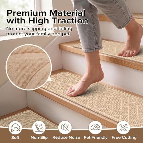 Non Slip Stair Treads for Wooden Steps