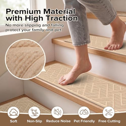 Non Slip Stair Treads for Wooden Steps