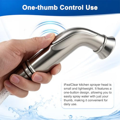 Universal Kitchen Side Sprayer Compatible with Moen Faucet