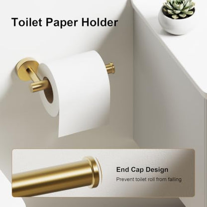 Brushed Gold Bathroom Accessories Set