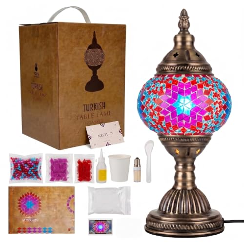 DIY Turkish Mosaic Lamp Kit with Gift Box