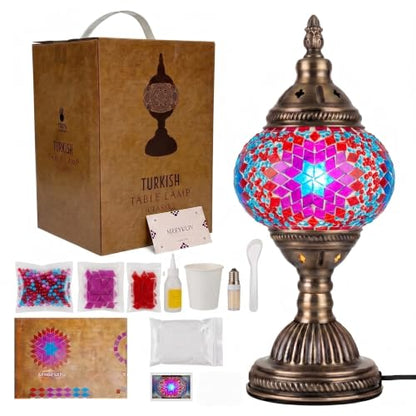 DIY Turkish Mosaic Lamp Kit with Gift Box