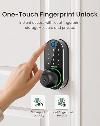 D212 Fingerprint Door Knob with WiFi