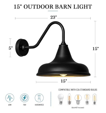 Large Gooseneck Barn Lights Outdoor