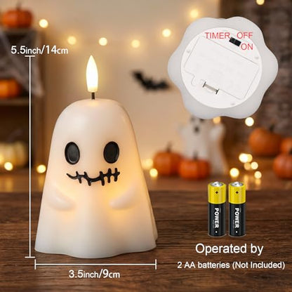 Flameless Flickering Led Candles with 6H Timer
